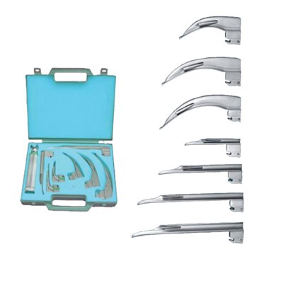 Laryngoscope Set - Greenline Mac &amp; Miller Fiber Optic Combo