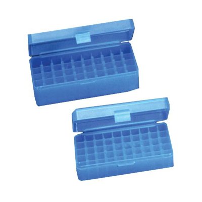 50 Place Microtube Box with Hinged Lid, PP