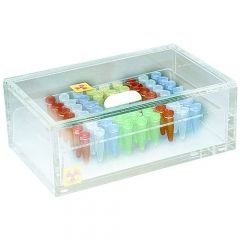 Dynalon Products Acrylic Sample Box/Rack For Microcentrifuge Tubes