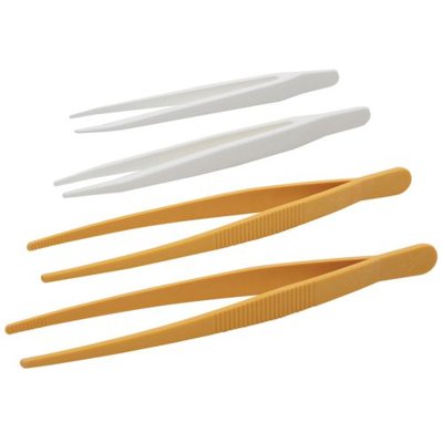 Azlon PMP Round/Sharp Tweezer Forceps, 115 - 250mm