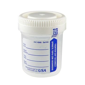 Leak Resistant Containers, Sterile, Labeled