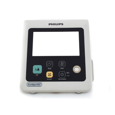 Philips SureSigns VS2+ Patient Monitor Front Screen Bezel Buttons &amp; Overlay