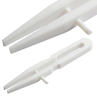 Dynalon Products PTFE Square/Sharp Tweezer Forceps, 100 - 200mm