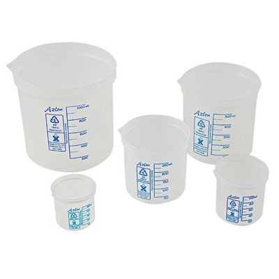 Dynalon Products Azlon Polypropylene Beakers, Square Ratio, PP/PMP