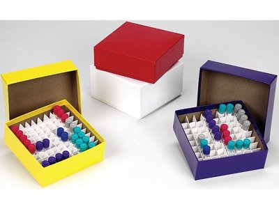 Cardboard Cryogenic Vial Boxes and Partitions