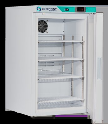 Corepoint Scientific Corepoint Scientific White Diamond Series Freestanding Countertop And Undercounter Refrigerators