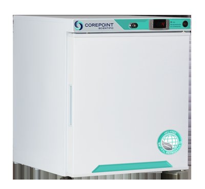 Corepoint Scientific White Diamond Series Freestanding Countertop And Undercounter Refrigerators