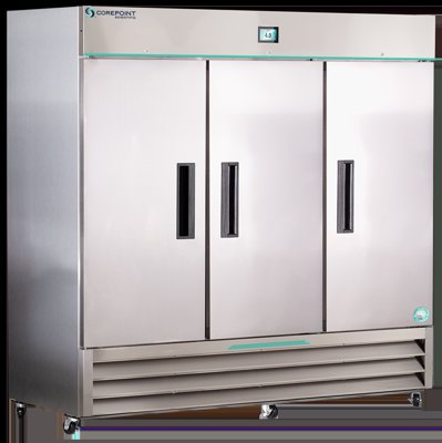 Corepoint Scientific Corepoint Scientific White Diamond Series Laboratory and Medical Stainless Steel Refrigerators