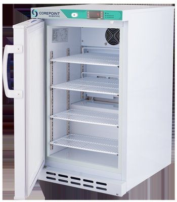 Corepoint Scientific Corepoint Scientific White Diamond Series Undercounter Refrigerators, Built in