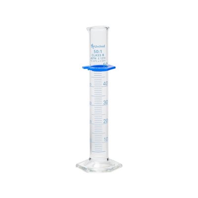 United Scientific Double-Scale Borosilicate Graduated Cylinders
