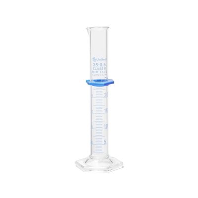 United Scientific Double-Scale Borosilicate Graduated Cylinders