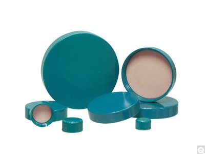 Green F217 & PTFE Lined Thermoset Screw Caps