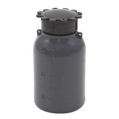 Dynalon Products Grey Narrow Mouth Graduated LDPE Bottle with Neck Insert