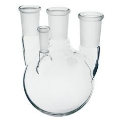 Heavy Wall Four-Neck Round Bottom Flasks, Thermometer Joint