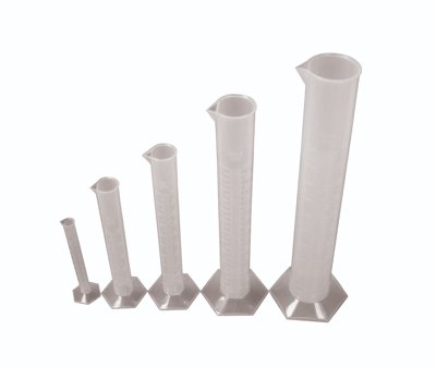United Scientific Hex-Base PP Graduated Cylinder Sets