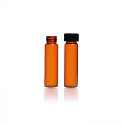 KIMBLE® Amber Screw Thread Vials, Unattached Closures