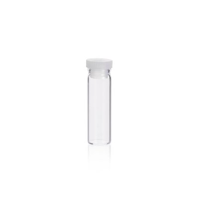 KIMBLE® OPTICLEAR™ Tooled Neck Clear Glass Vials, Unattached PE Closures