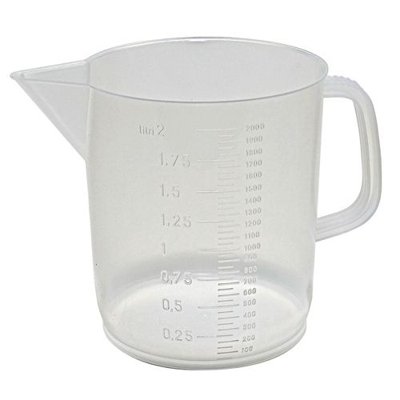 Dynalon Products Low Form Polypropylene Beaker with Handle, 500mL - 5000mL