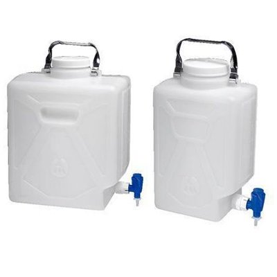 Nalgene® Polypropylene Rectangular Carboys with Spigot and Handle