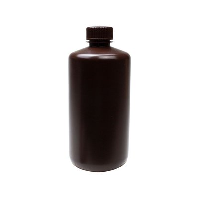Narrow Mouth Amber HDPE Reagent Bottles