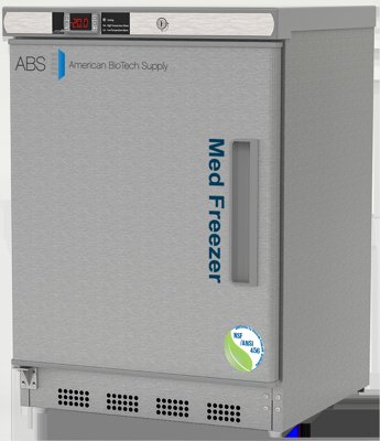 American Biotech Supply NSF Certified Stainless Steel Built-In Undercounter Vaccine Freezers