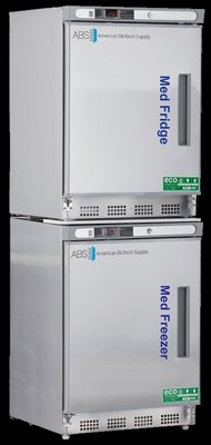 American Biotech Supply Pharmacy Stainless Steel Refrigerator/Freezer Combination