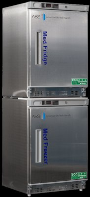 Pharmacy Stainless Steel Refrigerator/Freezer Combination