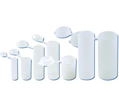 Plastic Vials, Hinged Snap Caps, LDPE