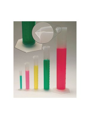 Polypropylene Hex Base Measuring Cylinders, 10-2000 mL