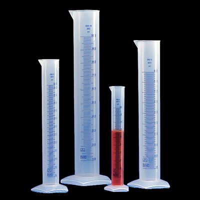 Polypropylene Printed Graduated Cylinders, 10-2000mL