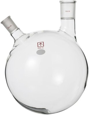 Round Bottom 2-Neck Flask, 5L