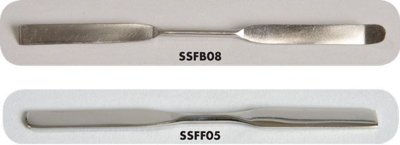 Stainless Steel Spatulas, Flat/Bent Ends