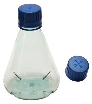 Dynalon Products Sterile Erlenmeyer Flasks PC with PP Screw Closure