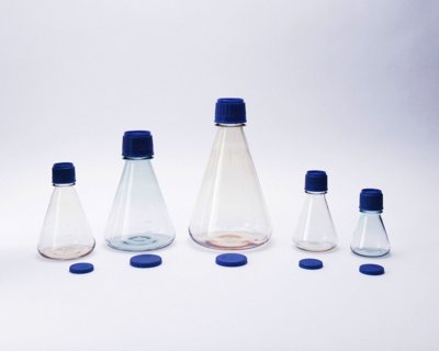 Sterile Erlenmeyer Flasks PC with PP Screw Closure