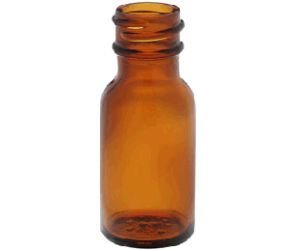 WHEATON® 10 mL Bottle, Diagonal, Type I, Amber
