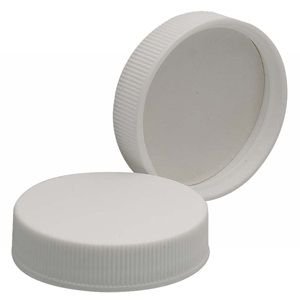 WHEATON® White Polypropylene Screw Caps, Poly-Vinyl Liner
