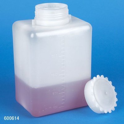 Wide Mouth, Square Bottles with Screwcap