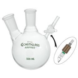 2-Neck Reaction Flasks, Airfree, Schlenk