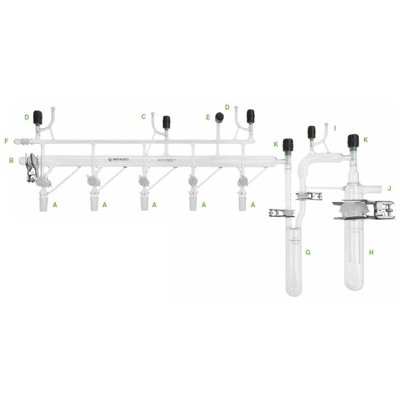 5-Ports Inert-Gas Lines, Vacuum Manifolds, Airfree, Schlenk