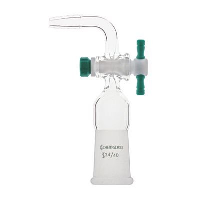 90° Outer Joint, Flow-Control Adapter & PTFE Stopcock