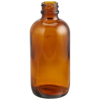 Amber Glass Boston Round Bottles, Class 1