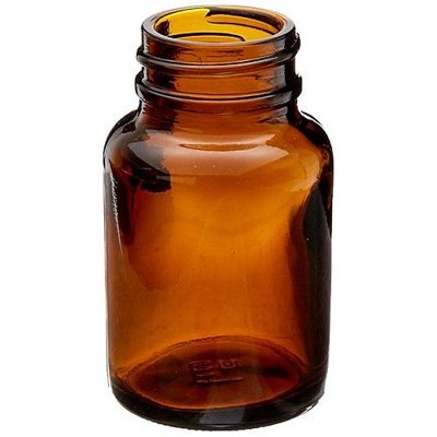 Amber Glass Wide Mouth Packers without Closures