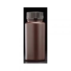 Amber Wide Mouth Laboratory Grade Bottles, High Density Polyethylene (HDPE)