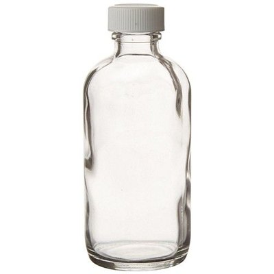 Clear Glass Boston Round Bottles with PTFE Closures, Class 1