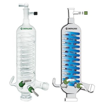 Double-Coil Rotary Evaporator Condensers