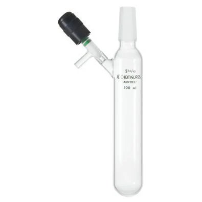 Inner-Joint, Single-Neck Reaction Tubes with Valve, Airfree, Schlenk