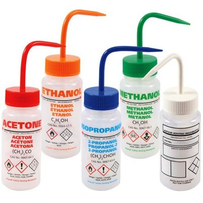 LDPE GHS Wash Bottles