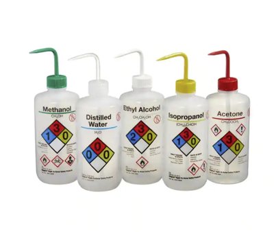 VWR International Nalgene® LDPE Narrow-Mouth Right-to-Know Wash Bottles