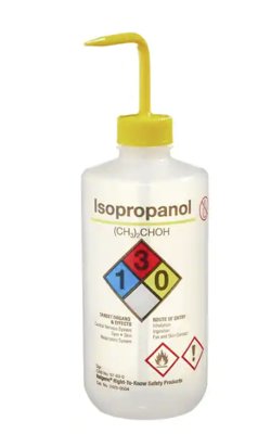 VWR International Nalgene® LDPE Narrow-Mouth Right-to-Know Wash Bottles
