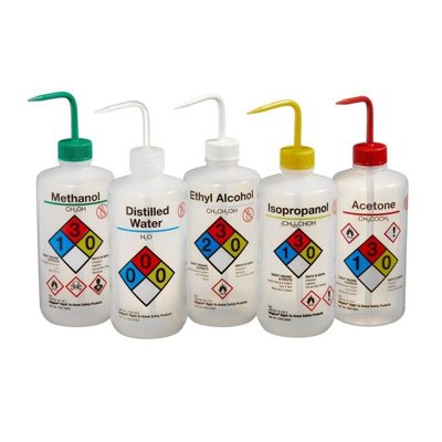 Thermo Fisher Nalgene™ Narrow Mouth Right-to-Know LDPE Wash Bottles